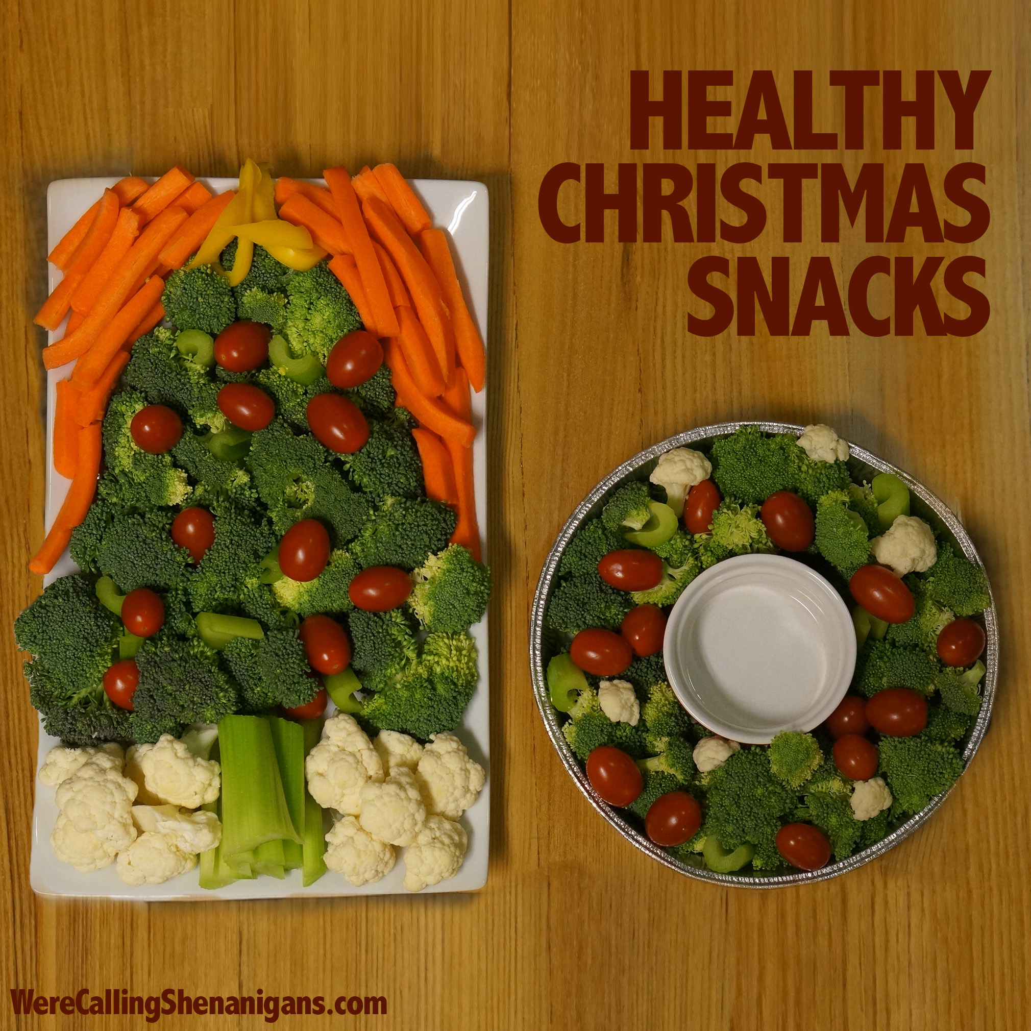 Christmas vegetable tray